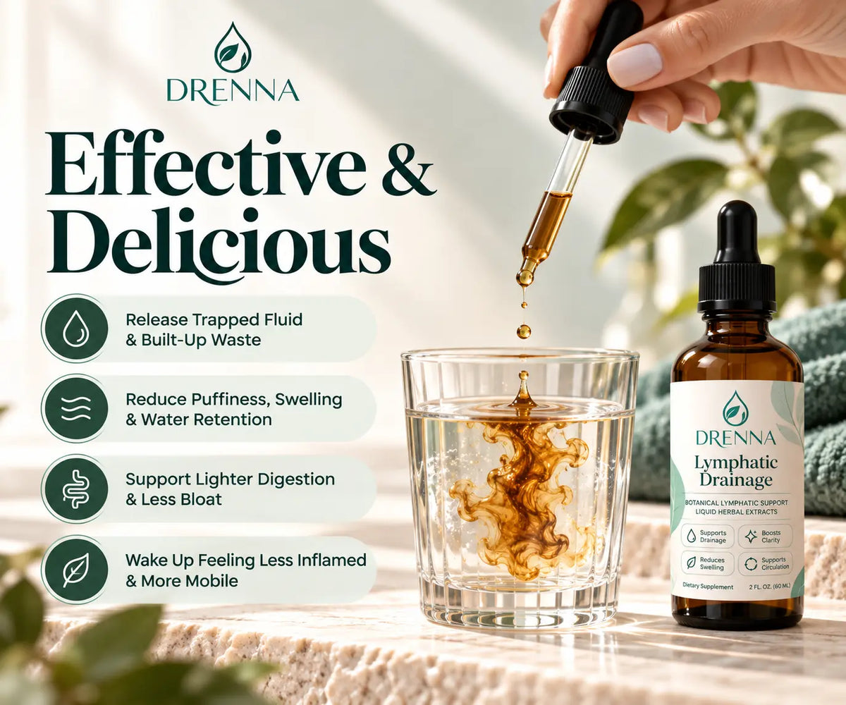 DRENNA – Feel Lighter Every Morning | Lymphatic Drainage Drops