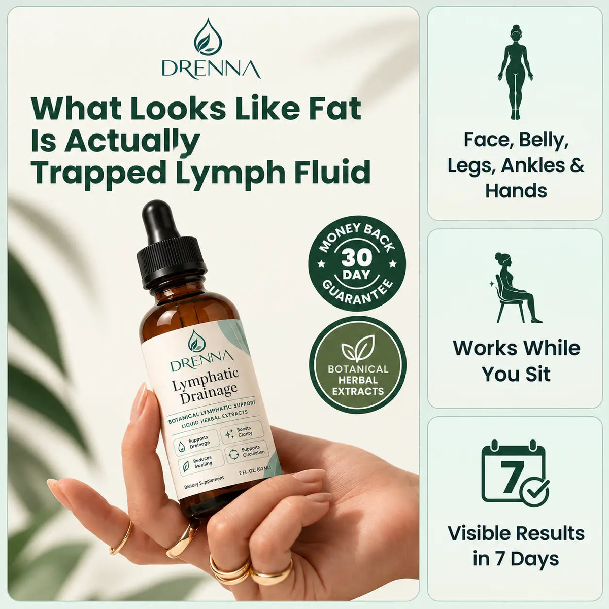 DRENNA – Feel Lighter Every Morning | Lymphatic Drainage Drops